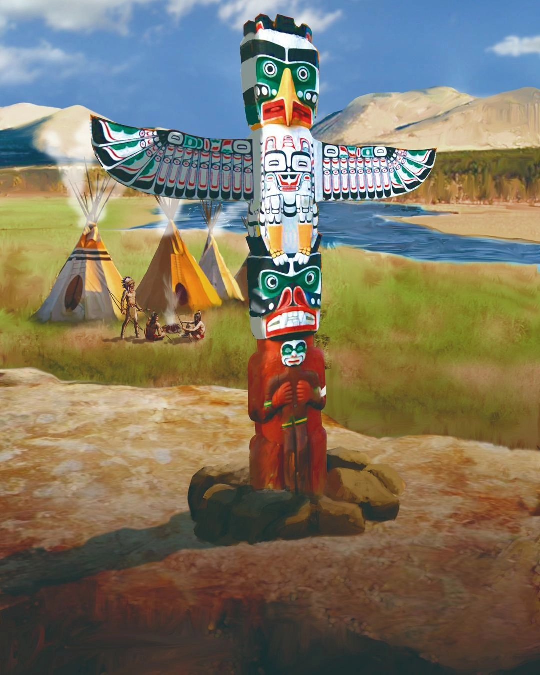 Ilustración de la baraja Shaman the original
